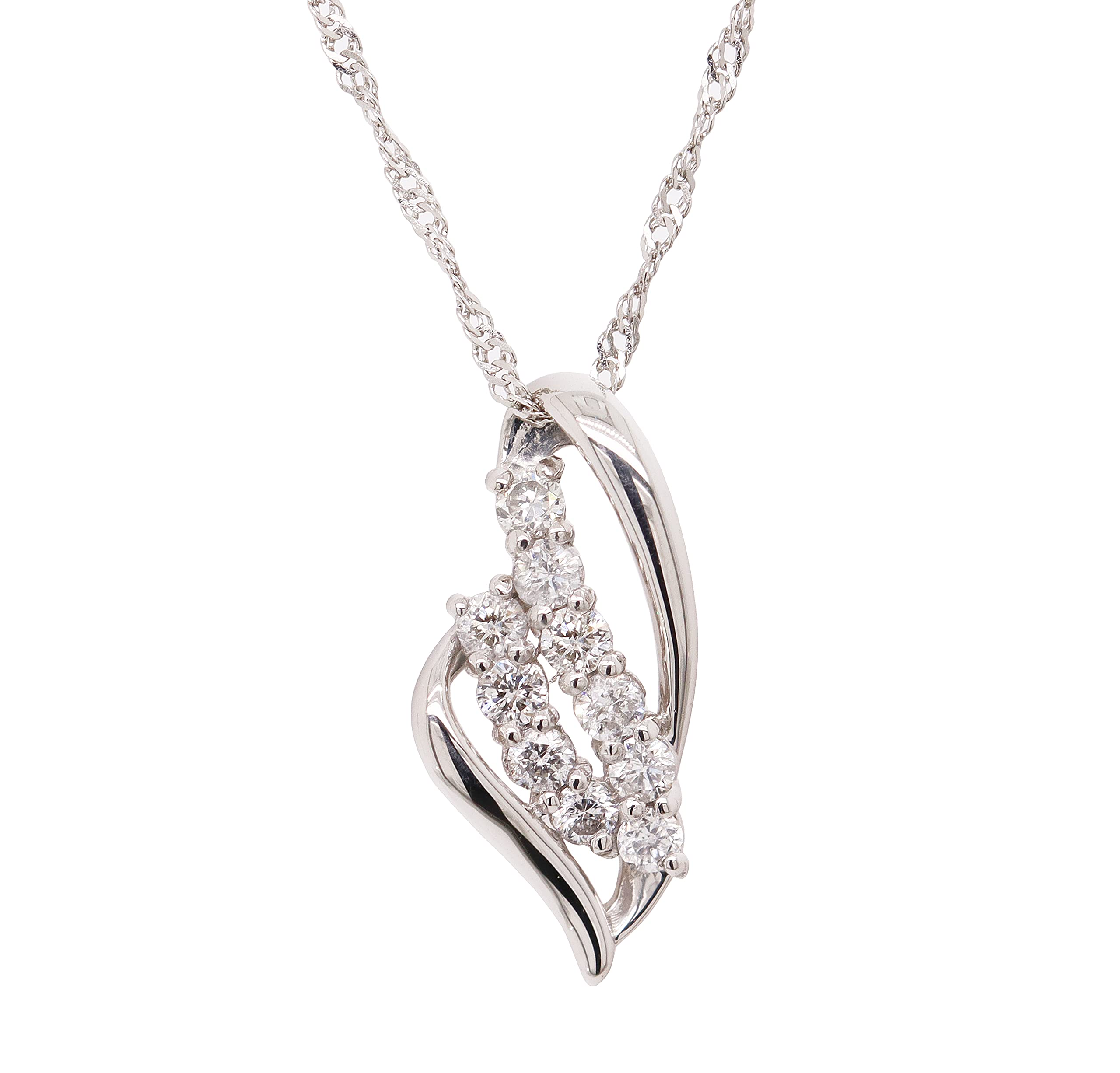 プラチナ900 0.1ct ダイヤモンド 10ストーン ペンダント ネックレス Amazon | 【KASHIMA】プラチナ900 0.1ct ダイヤモンド 10ストーン